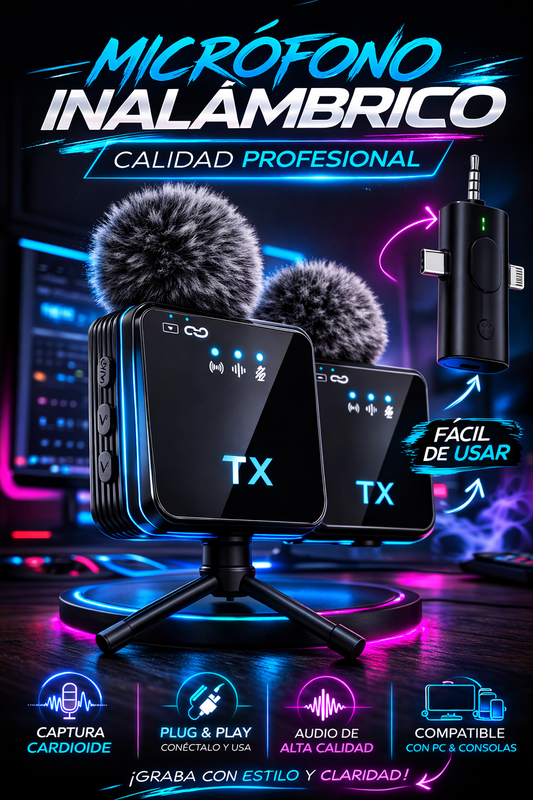 Micrófono de Solapa Inalámbrico F11 para Transmisión en Vivo al Aire Libre, Reducción de Ruido